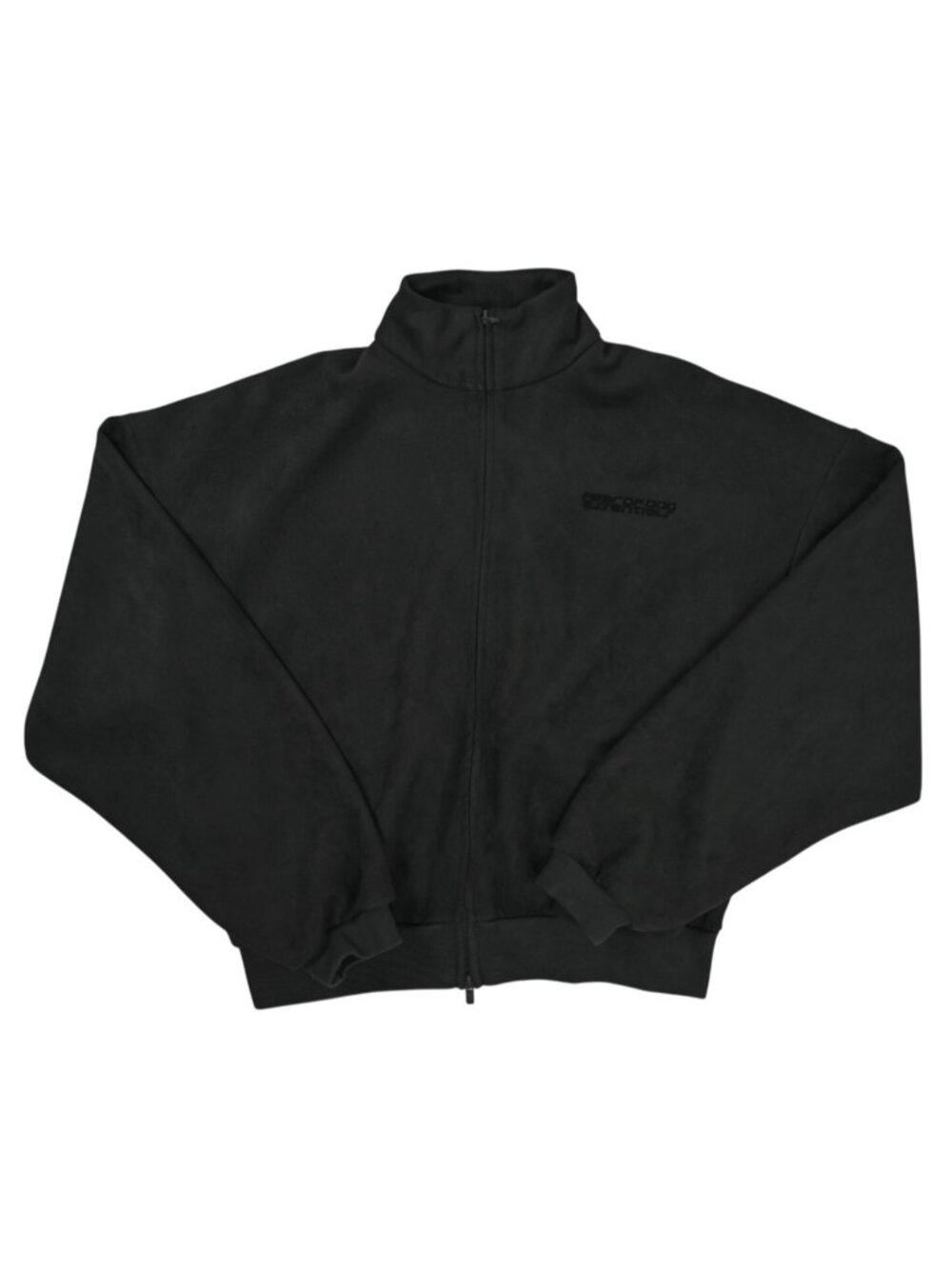Fear of God Essentials Track Jacket in Vintage Black